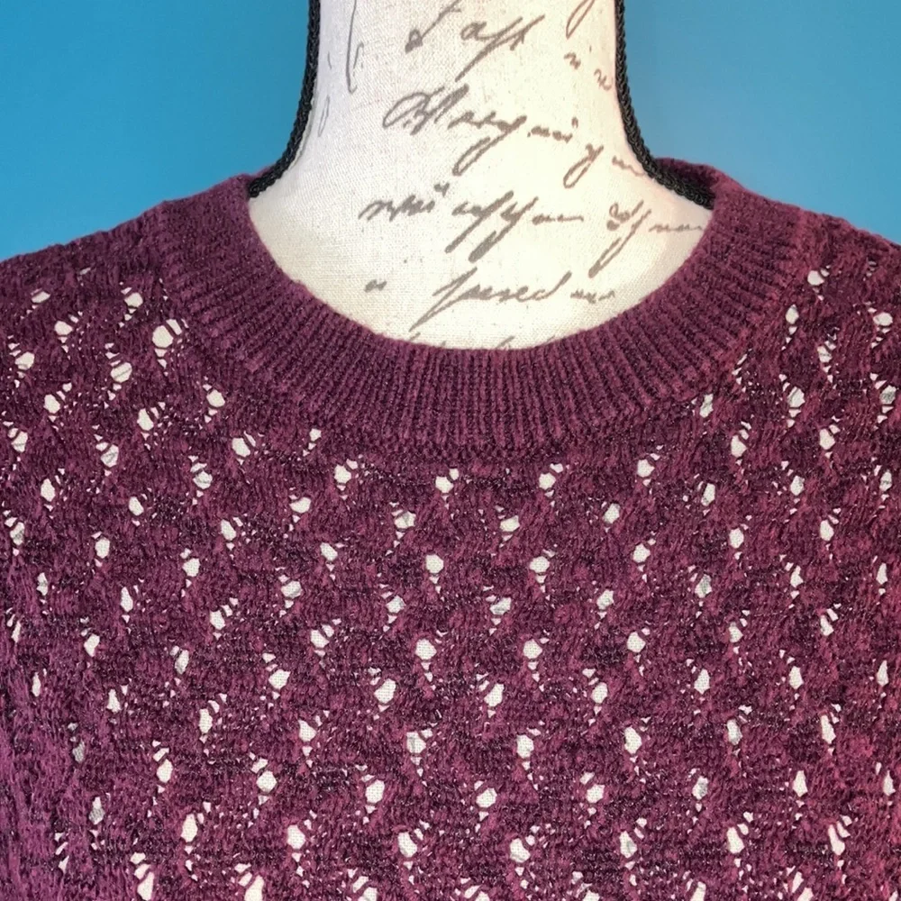 Loft Open Stitch Sweater, Medium - Picture 2 of 6